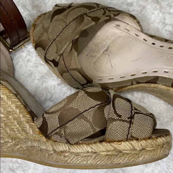 Authentic! Signature Coach wedge heels 👡​ - Picture 7 of 16
